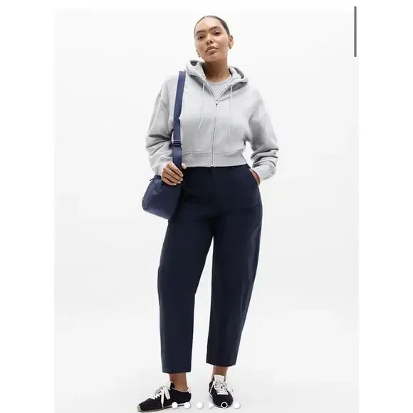 Athleta #NWT Skyline High Rise Barrel Leg Utility Pant Sz 14 - Picture 5 of 7